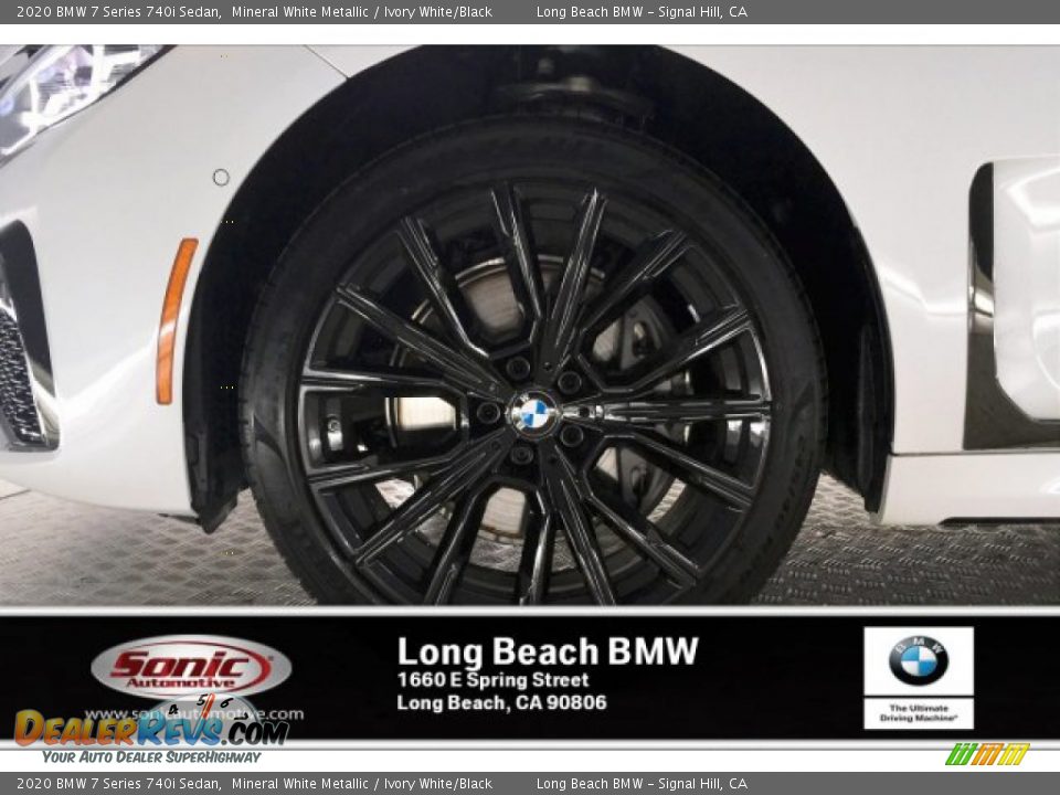 2020 BMW 7 Series 740i Sedan Mineral White Metallic / Ivory White/Black Photo #9