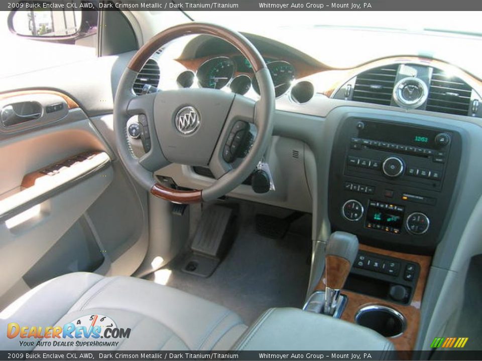 2009 Buick Enclave CXL AWD Dark Crimson Metallic / Dark Titanium/Titanium Photo #7