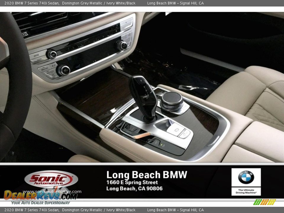 2020 BMW 7 Series 740i Sedan Donington Grey Metallic / Ivory White/Black Photo #6