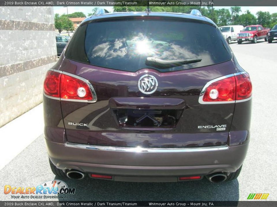 2009 Buick Enclave CXL AWD Dark Crimson Metallic / Dark Titanium/Titanium Photo #8