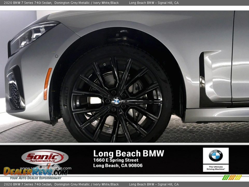 2020 BMW 7 Series 740i Sedan Donington Grey Metallic / Ivory White/Black Photo #9