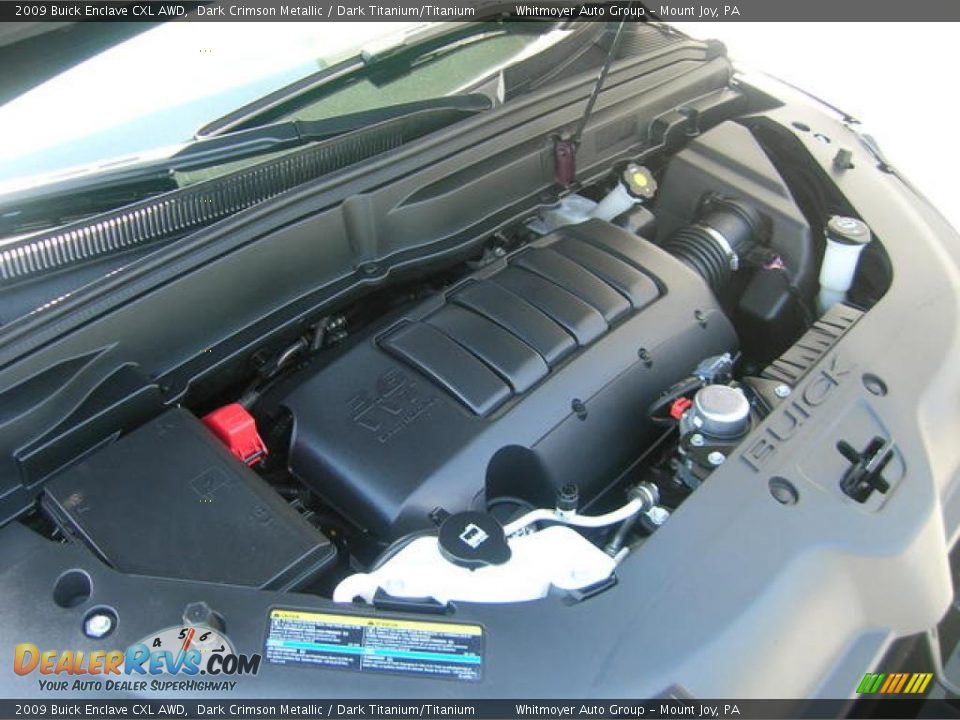 2009 Buick Enclave CXL AWD Dark Crimson Metallic / Dark Titanium/Titanium Photo #10