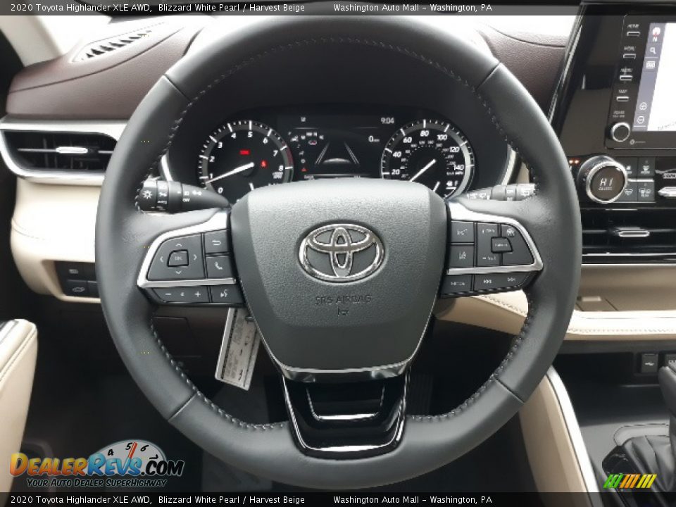 2020 Toyota Highlander XLE AWD Steering Wheel Photo #4
