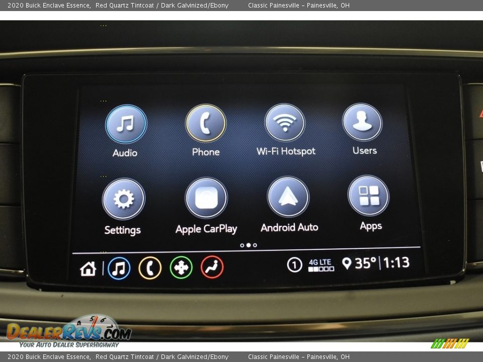 2020 Buick Enclave Essence Red Quartz Tintcoat / Dark Galvinized/Ebony Photo #10