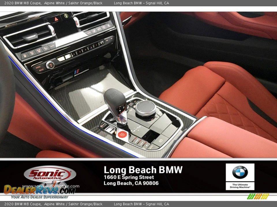 2020 BMW M8 Coupe Alpine White / Sakhir Orange/Black Photo #6
