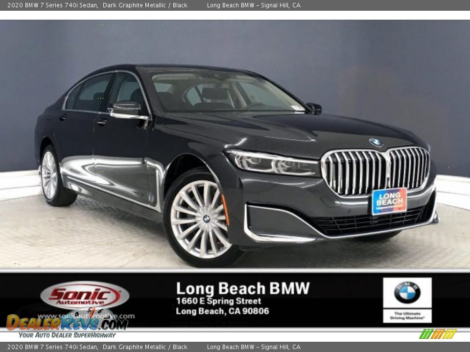2020 BMW 7 Series 740i Sedan Dark Graphite Metallic / Black Photo #1