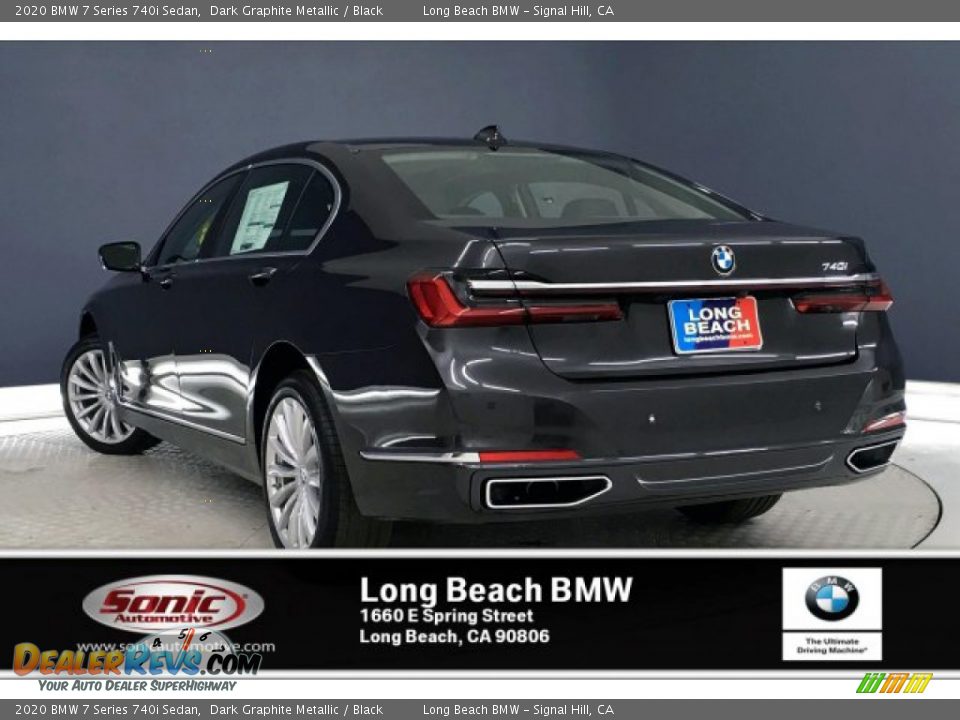 2020 BMW 7 Series 740i Sedan Dark Graphite Metallic / Black Photo #2