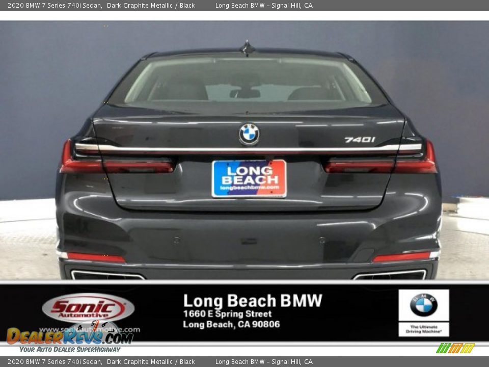 2020 BMW 7 Series 740i Sedan Dark Graphite Metallic / Black Photo #3