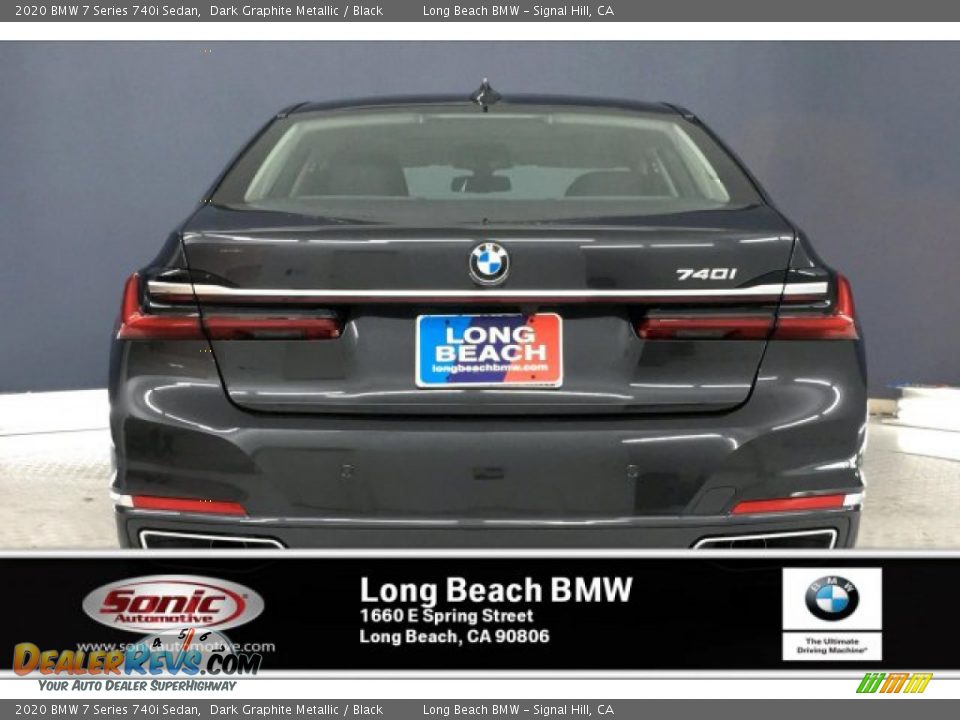 2020 BMW 7 Series 740i Sedan Dark Graphite Metallic / Black Photo #3