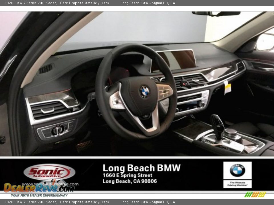 2020 BMW 7 Series 740i Sedan Dark Graphite Metallic / Black Photo #4