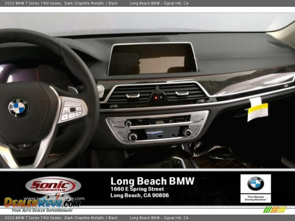 2020 BMW 7 Series 740i Sedan Dark Graphite Metallic / Black Photo #5