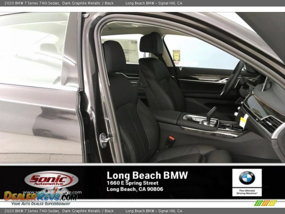2020 BMW 7 Series 740i Sedan Dark Graphite Metallic / Black Photo #7