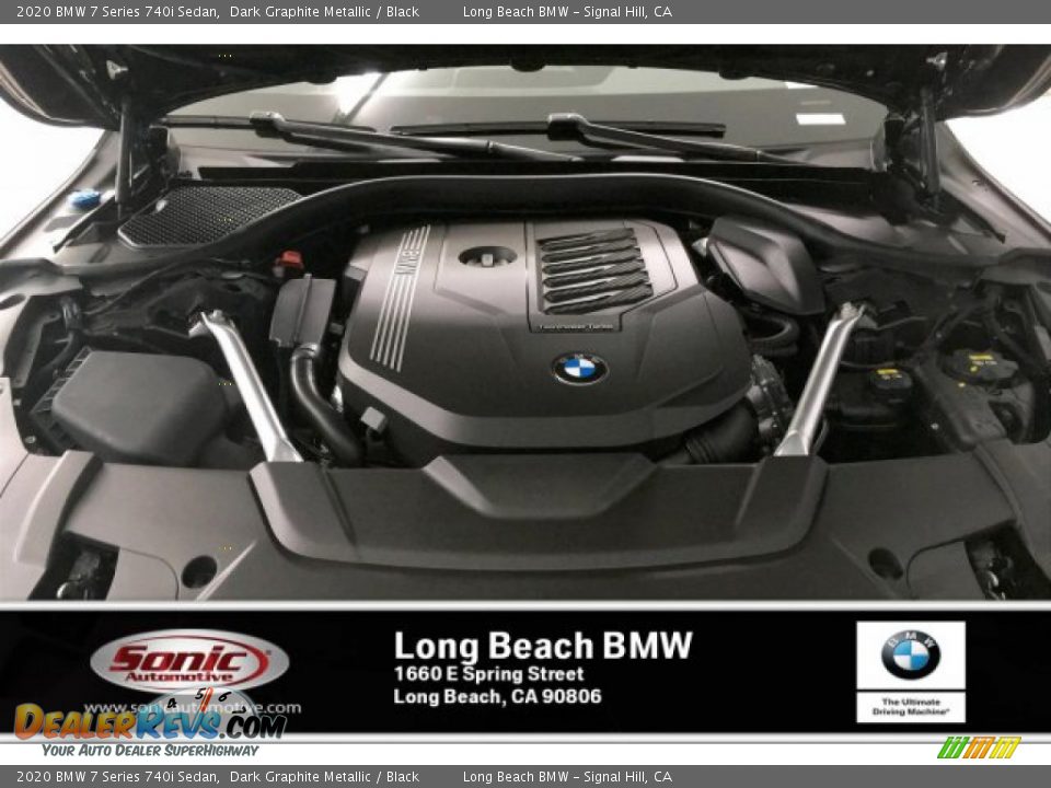 2020 BMW 7 Series 740i Sedan Dark Graphite Metallic / Black Photo #8