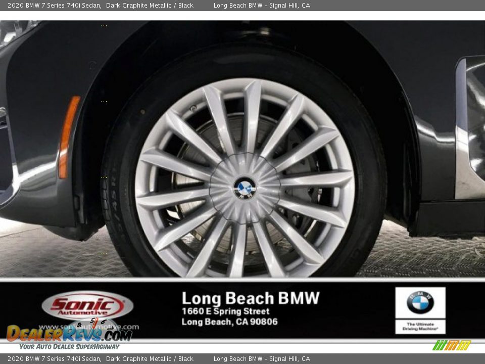 2020 BMW 7 Series 740i Sedan Dark Graphite Metallic / Black Photo #9