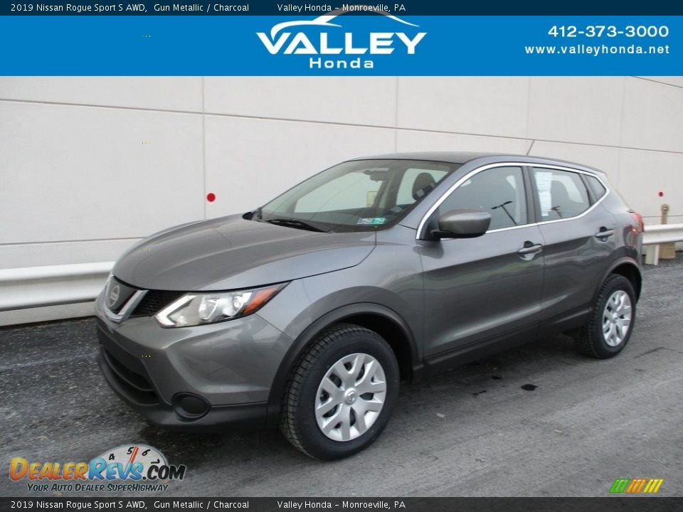 2019 Nissan Rogue Sport S AWD Gun Metallic / Charcoal Photo #1