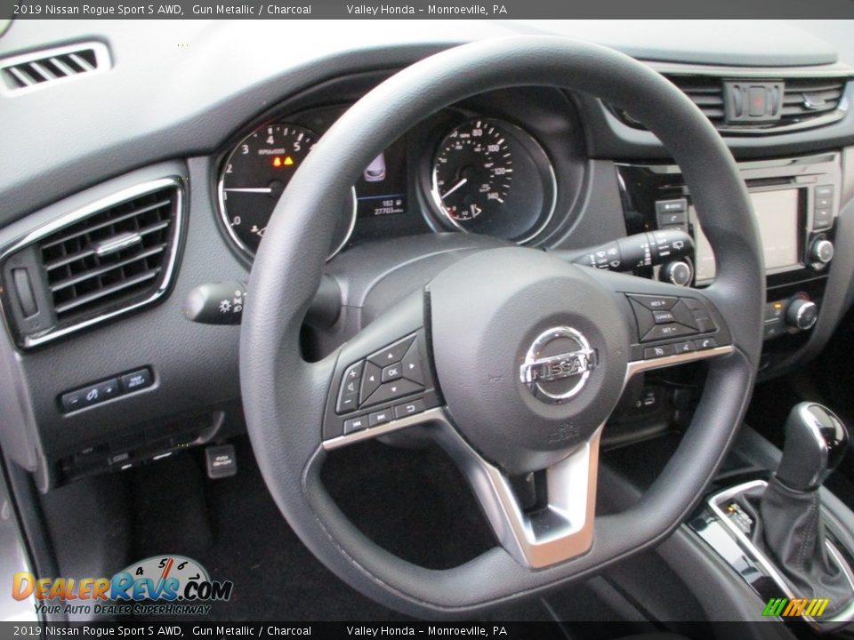 2019 Nissan Rogue Sport S AWD Gun Metallic / Charcoal Photo #14