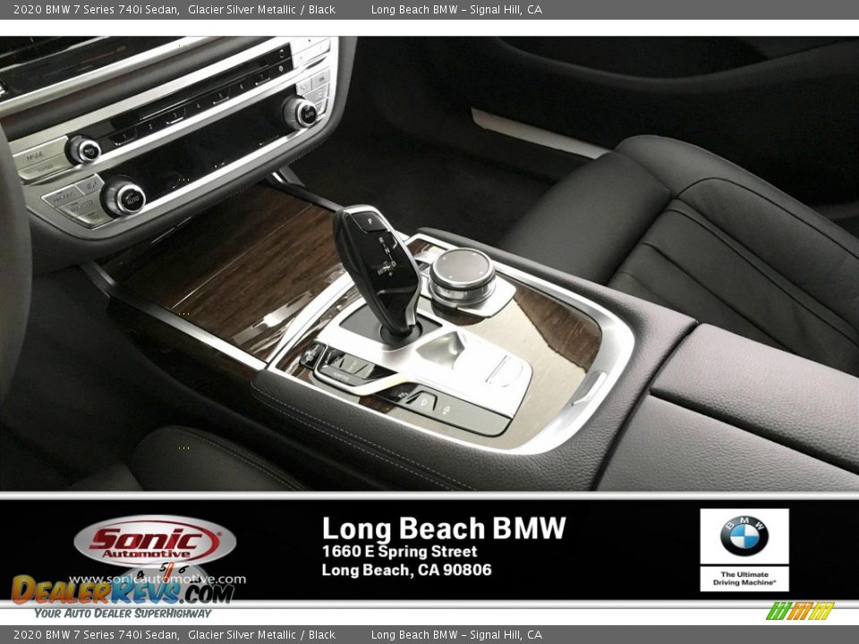 2020 BMW 7 Series 740i Sedan Glacier Silver Metallic / Black Photo #6