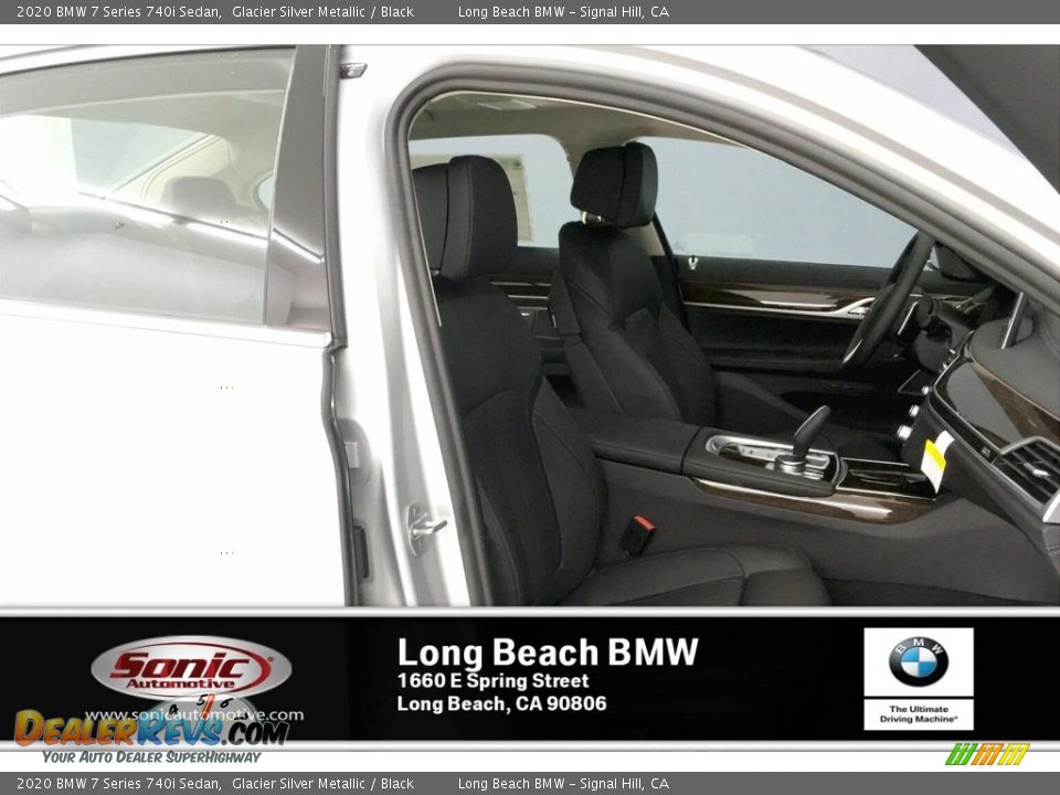 2020 BMW 7 Series 740i Sedan Glacier Silver Metallic / Black Photo #7