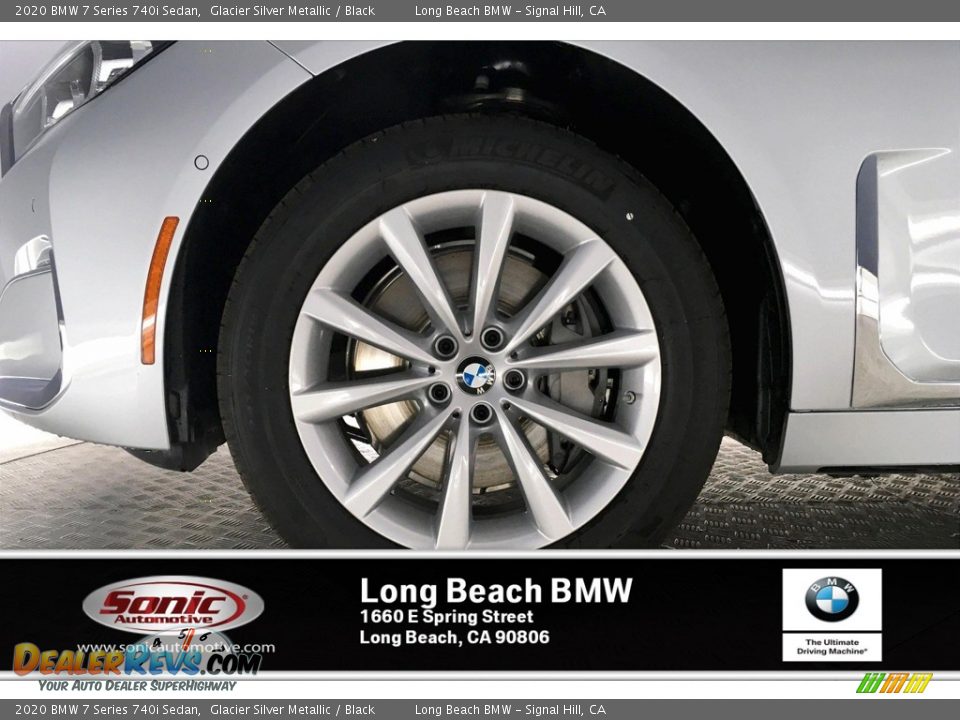2020 BMW 7 Series 740i Sedan Glacier Silver Metallic / Black Photo #9