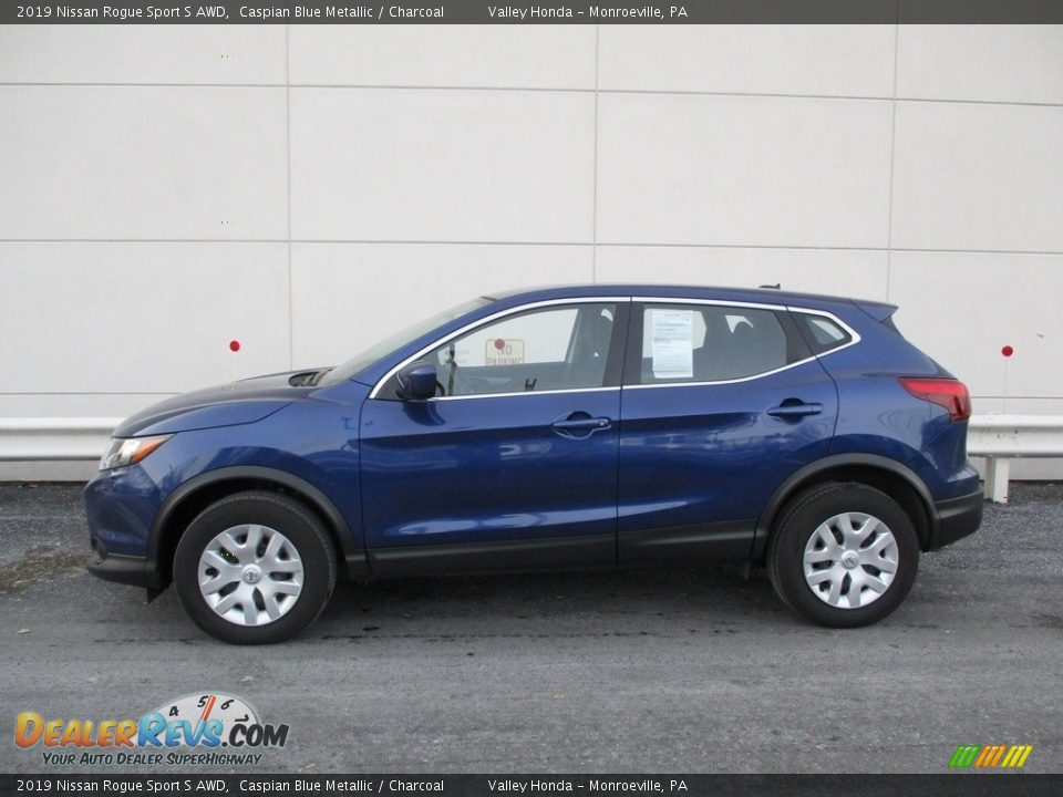 2019 Nissan Rogue Sport S AWD Caspian Blue Metallic / Charcoal Photo #2
