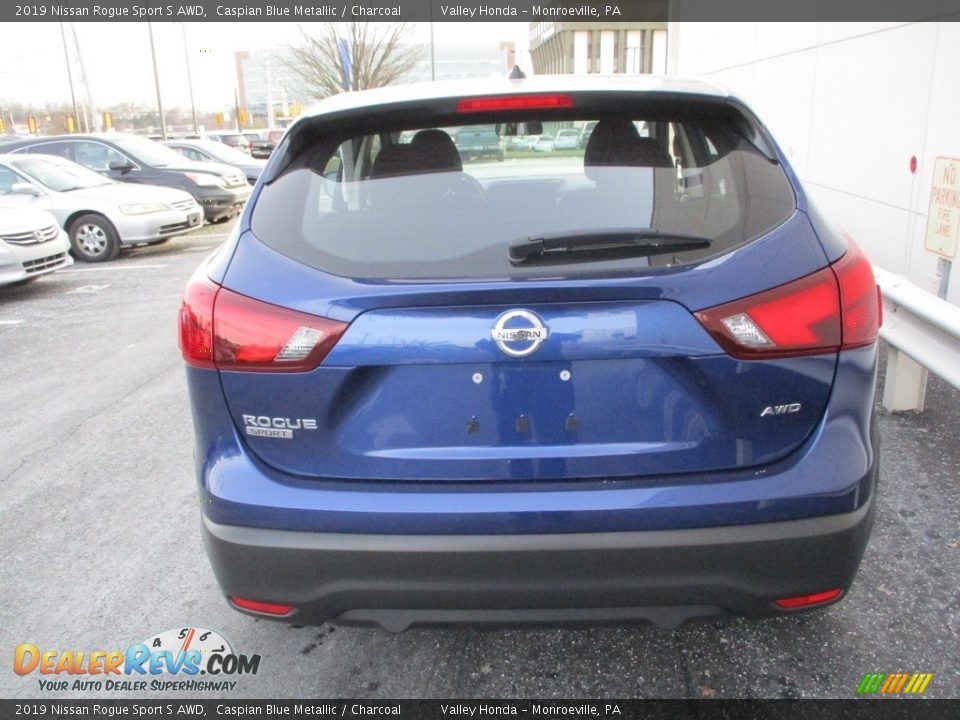 2019 Nissan Rogue Sport S AWD Caspian Blue Metallic / Charcoal Photo #4