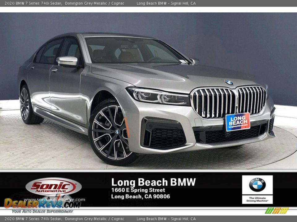 2020 BMW 7 Series 740i Sedan Donington Grey Metallic / Cognac Photo #1