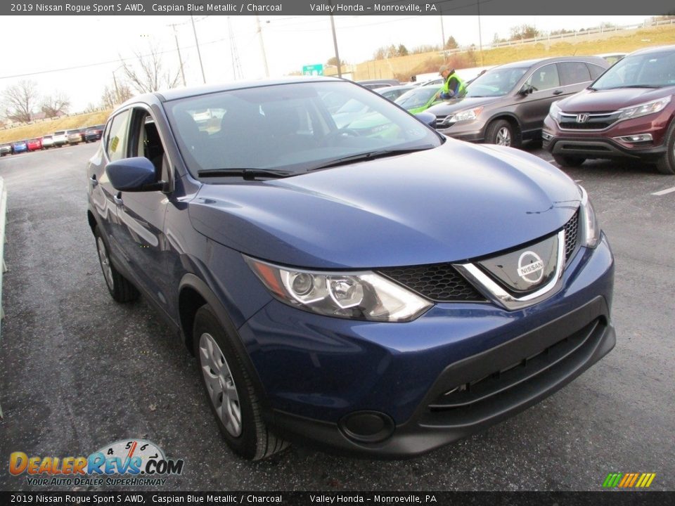 2019 Nissan Rogue Sport S AWD Caspian Blue Metallic / Charcoal Photo #8