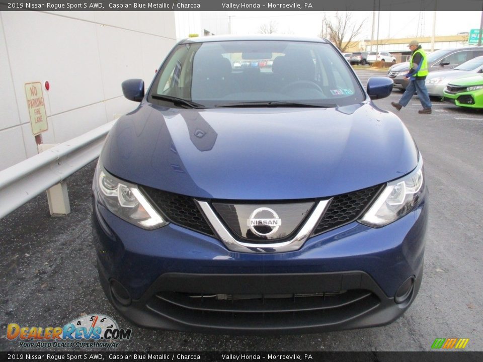 2019 Nissan Rogue Sport S AWD Caspian Blue Metallic / Charcoal Photo #9