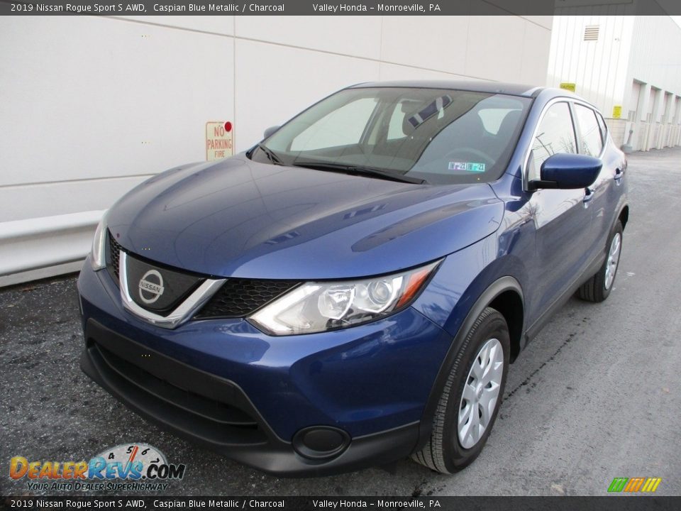 2019 Nissan Rogue Sport S AWD Caspian Blue Metallic / Charcoal Photo #10