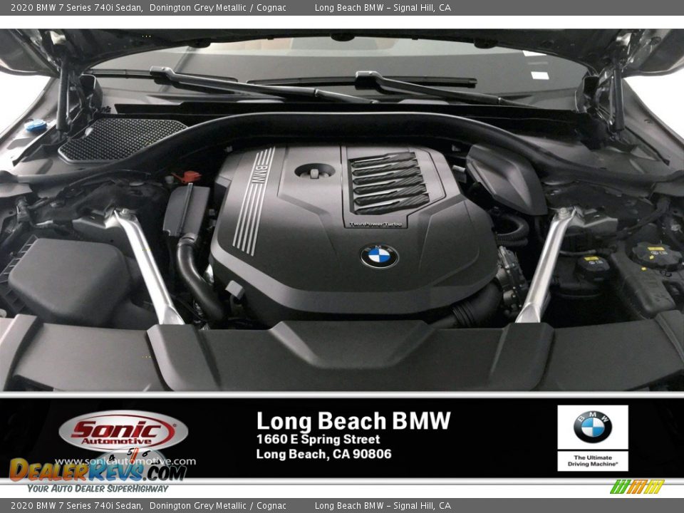 2020 BMW 7 Series 740i Sedan Donington Grey Metallic / Cognac Photo #8