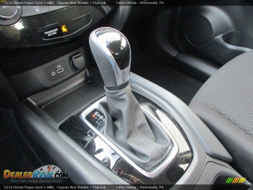 2019 Nissan Rogue Sport S AWD Caspian Blue Metallic / Charcoal Photo #17