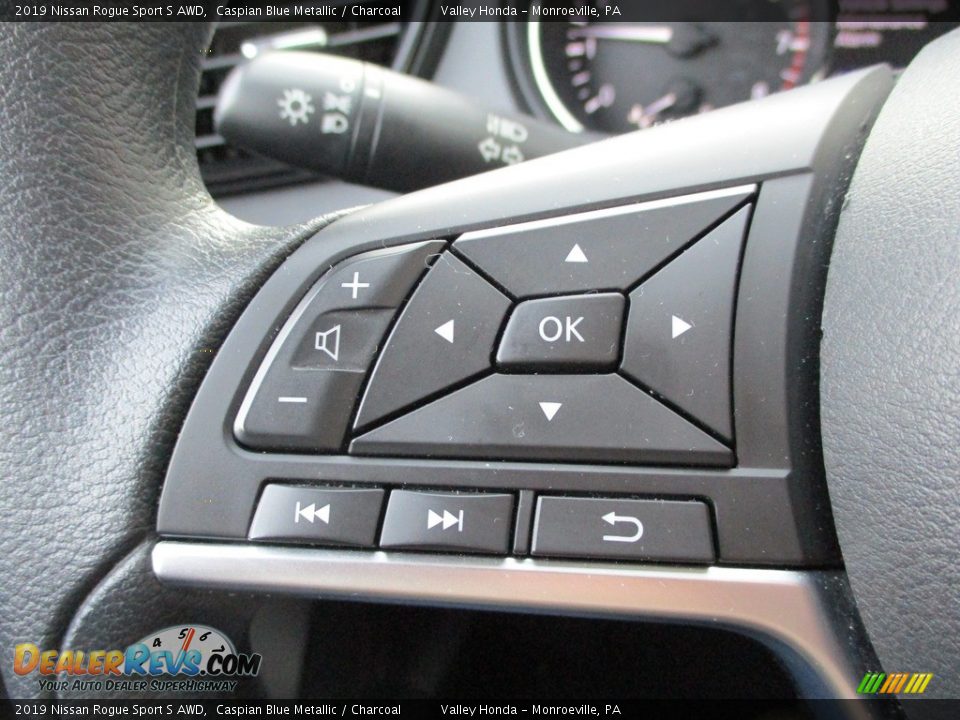 2019 Nissan Rogue Sport S AWD Caspian Blue Metallic / Charcoal Photo #18