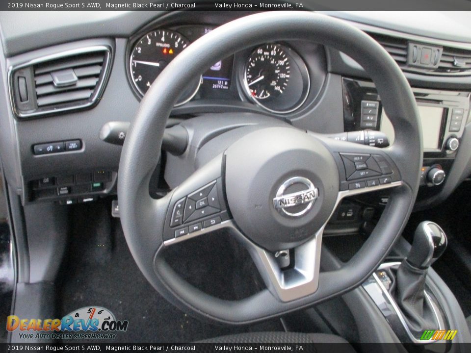 2019 Nissan Rogue Sport S AWD Magnetic Black Pearl / Charcoal Photo #14