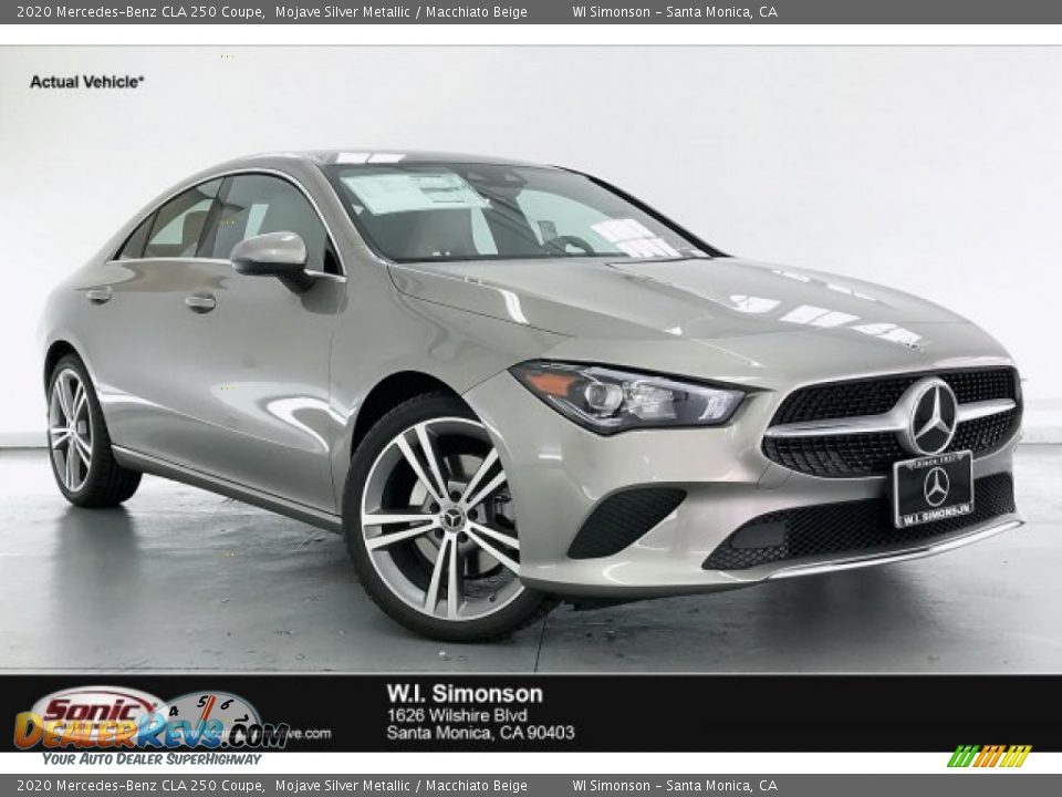 2020 Mercedes-Benz CLA 250 Coupe Mojave Silver Metallic / Macchiato Beige Photo #1
