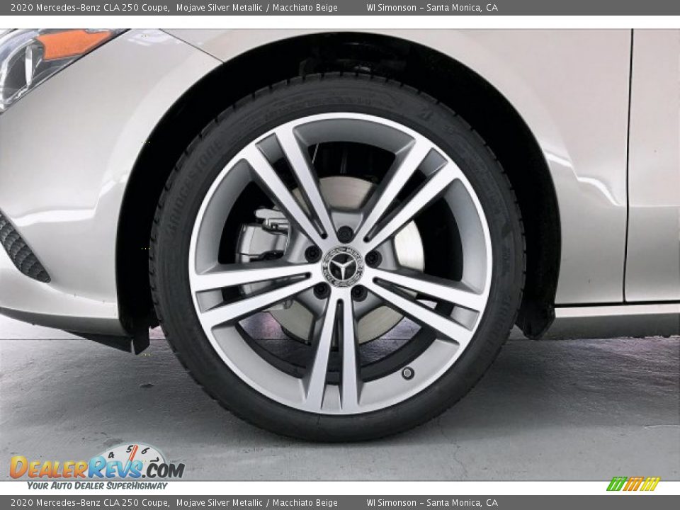 2020 Mercedes-Benz CLA 250 Coupe Mojave Silver Metallic / Macchiato Beige Photo #9
