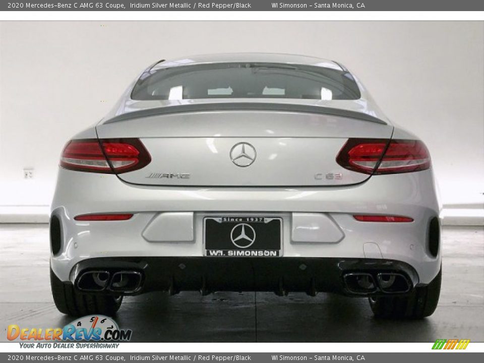 2020 Mercedes-Benz C AMG 63 Coupe Iridium Silver Metallic / Red Pepper/Black Photo #3