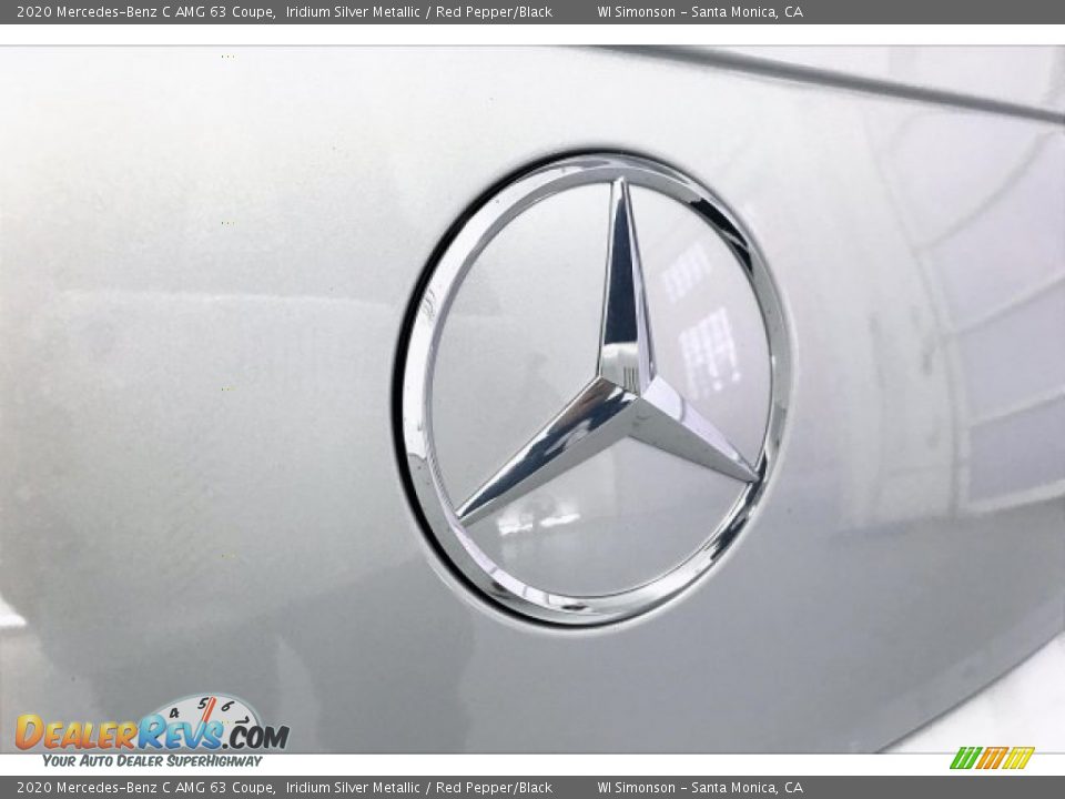 2020 Mercedes-Benz C AMG 63 Coupe Iridium Silver Metallic / Red Pepper/Black Photo #7