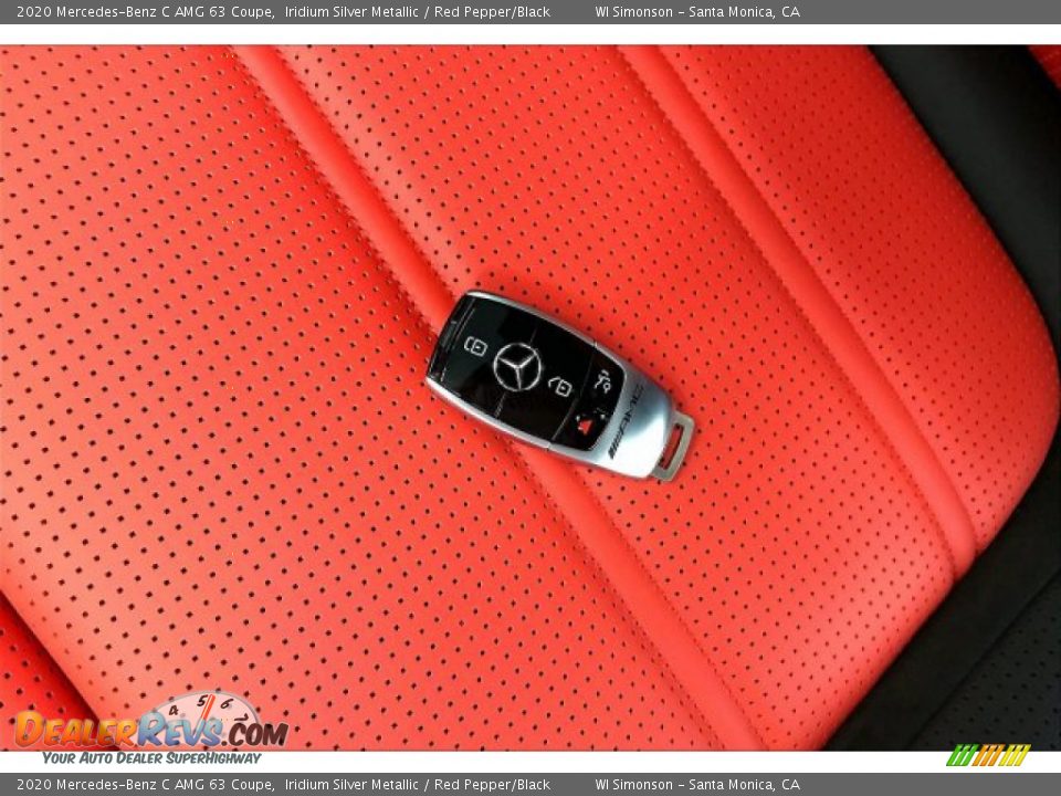 2020 Mercedes-Benz C AMG 63 Coupe Iridium Silver Metallic / Red Pepper/Black Photo #11