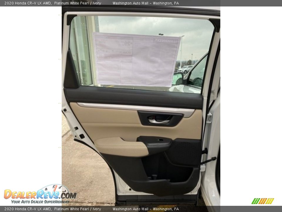 2020 Honda CR-V LX AWD Platinum White Pearl / Ivory Photo #16