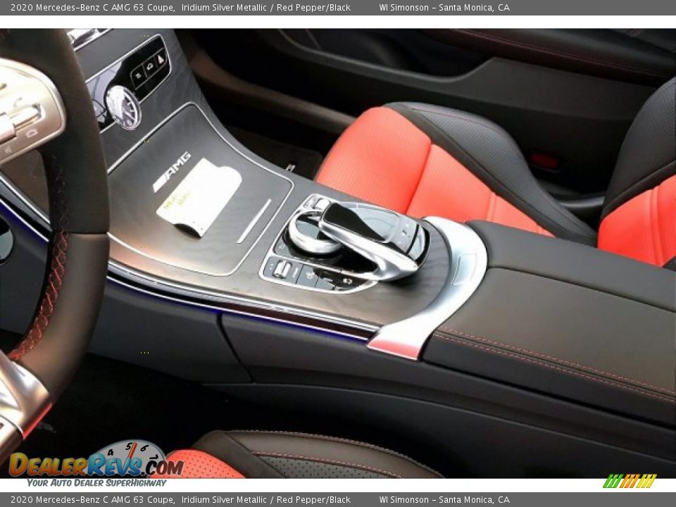 2020 Mercedes-Benz C AMG 63 Coupe Iridium Silver Metallic / Red Pepper/Black Photo #23