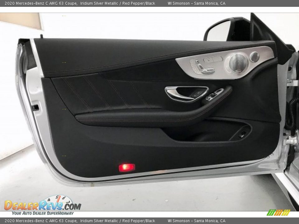 2020 Mercedes-Benz C AMG 63 Coupe Iridium Silver Metallic / Red Pepper/Black Photo #25