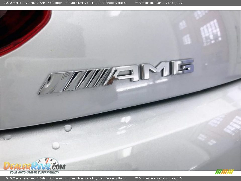 2020 Mercedes-Benz C AMG 63 Coupe Iridium Silver Metallic / Red Pepper/Black Photo #27