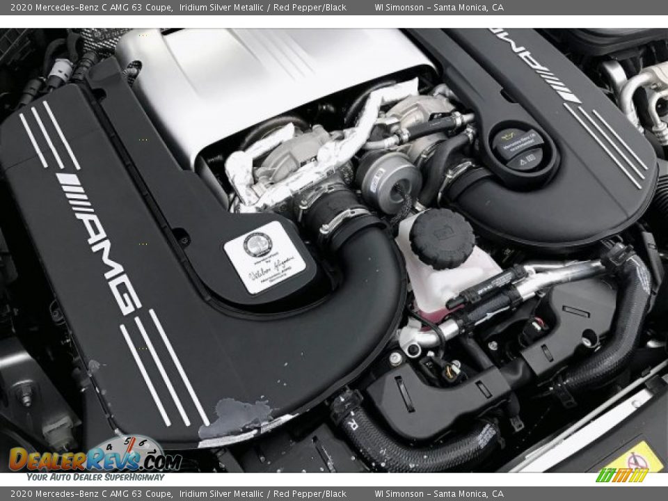 2020 Mercedes-Benz C AMG 63 Coupe Iridium Silver Metallic / Red Pepper/Black Photo #31