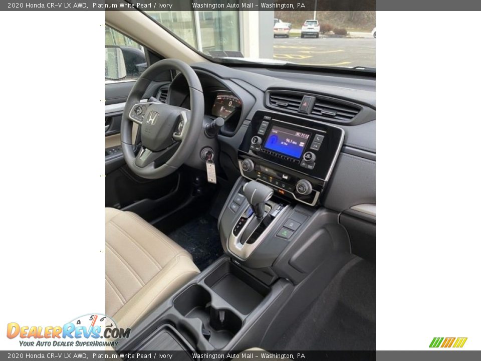 2020 Honda CR-V LX AWD Platinum White Pearl / Ivory Photo #25