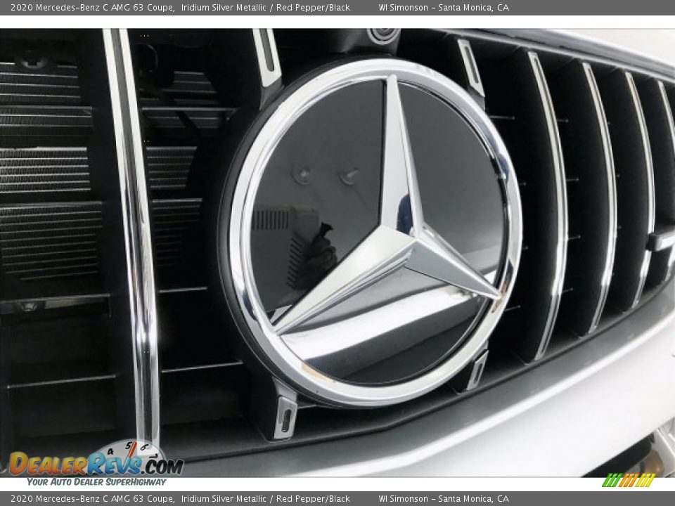 2020 Mercedes-Benz C AMG 63 Coupe Iridium Silver Metallic / Red Pepper/Black Photo #33