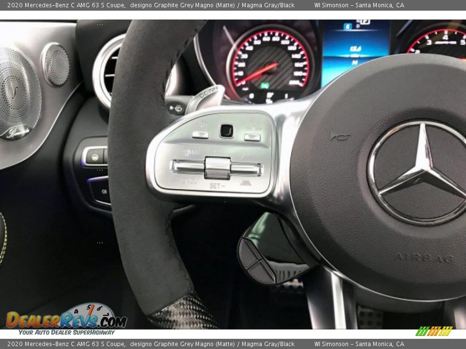 2020 Mercedes-Benz C AMG 63 S Coupe designo Graphite Grey Magno (Matte) / Magma Gray/Black Photo #18
