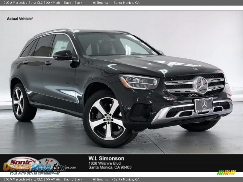 2020 Mercedes-Benz GLC 300 4Matic Black / Black Photo #1