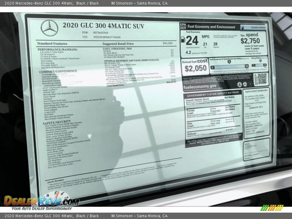 2020 Mercedes-Benz GLC 300 4Matic Black / Black Photo #10