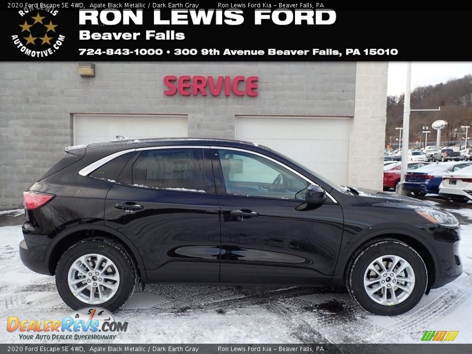 2020 Ford Escape SE 4WD Agate Black Metallic / Dark Earth Gray Photo #1