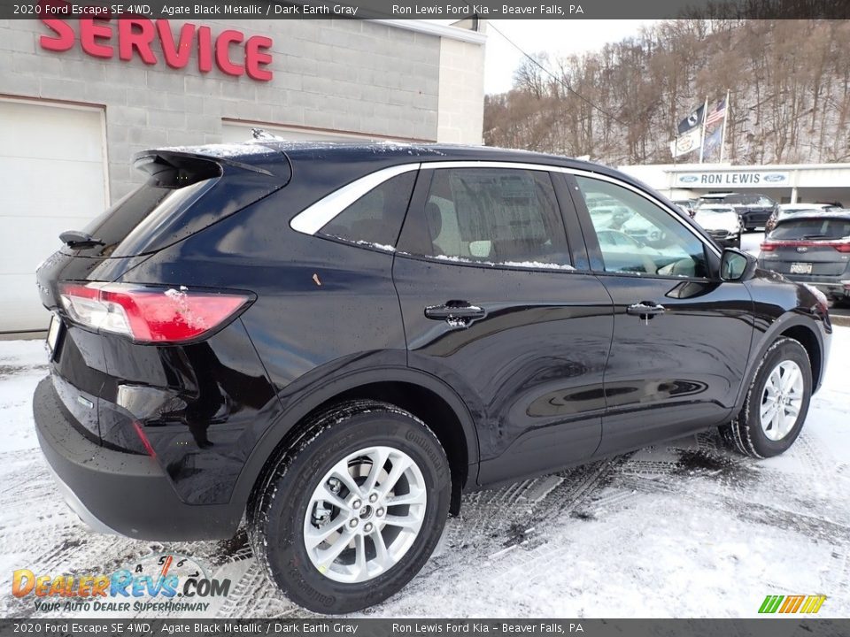 2020 Ford Escape SE 4WD Agate Black Metallic / Dark Earth Gray Photo #2